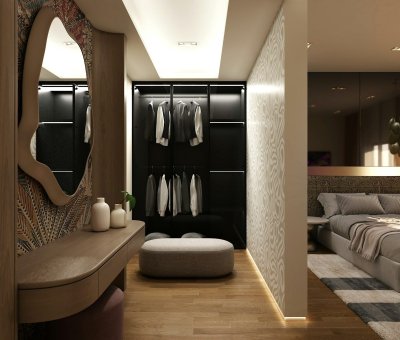 Deze truc geeft je slaapkamer een inloopkast-gevoel